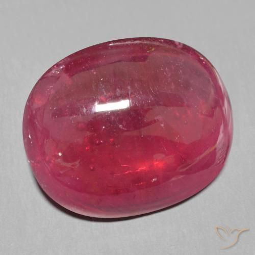 15.39 ct Red Ruby Stone, Natural Ruby in Oval Cabochon Shape for Sale