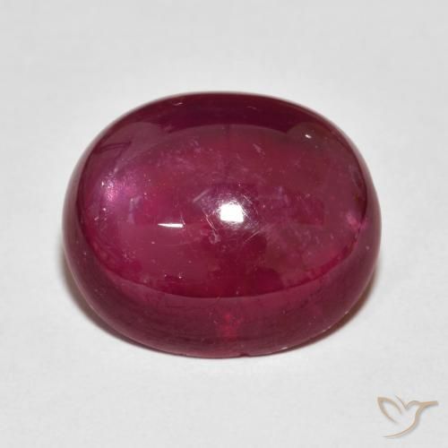 Rojo oscuro Rubí Gema - 11.8ct Cabujón Óvalo (ID: 624158)