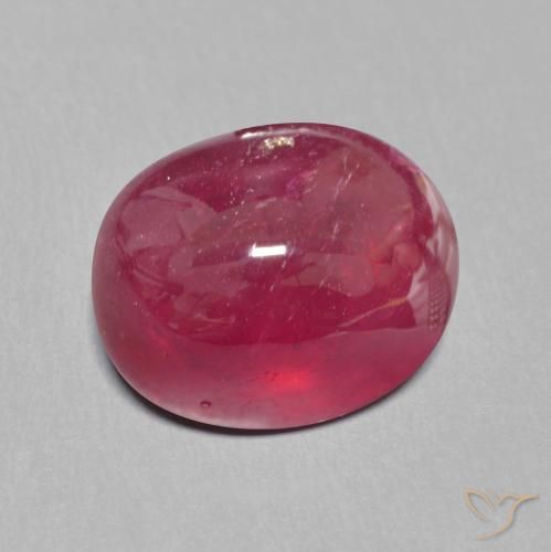 10.44 ct Red Ruby Stone, Natural Ruby in Oval Cabochon Shape for Sale