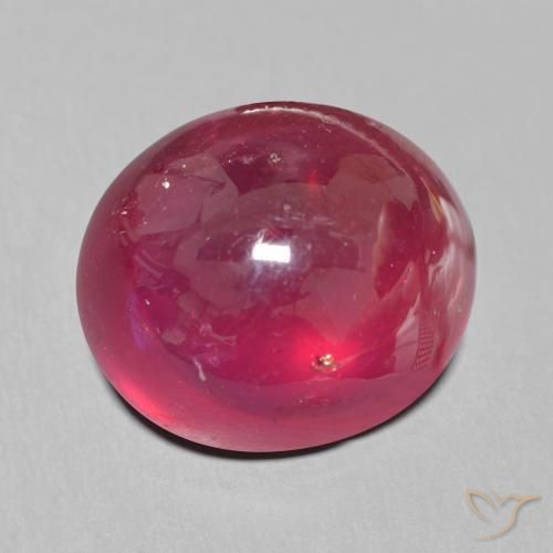 19.95 ct Red Ruby Stone, Natural Ruby in Oval Cabochon Shape for Sale