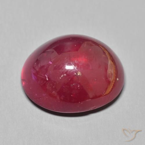 Ruby Gemstone in 16.4 x 14.1 mm Size for Sale, Ruby Stone in Blood Red Color
