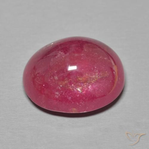 Ruby Gemstone in 14.8 x 12.5 mm Size for Sale, Ruby Stone in Medium Red Color