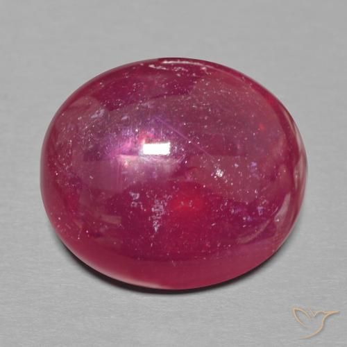 17.39ct Natural Dark Red Ruby, Oval, Translucent