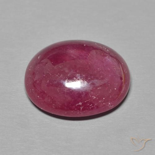 Ruby Gemstone in 14 x 12 mm (calibrated) Size for Sale, Ruby Stone in Deep Red Color