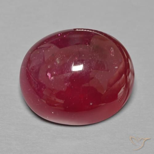20.43ct Natural Deep Red Ruby, Oval, Translucent