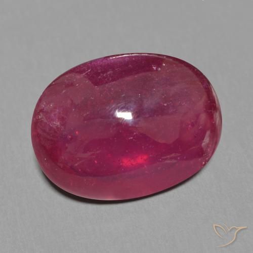 12.15 ct Red Ruby Stone, Natural Ruby in Oval Cabochon Shape for Sale