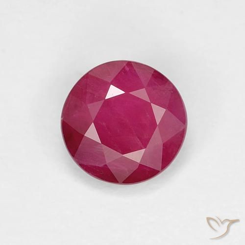 0.76ct Natural Pinkish Red Ruby, Round, VS-SI