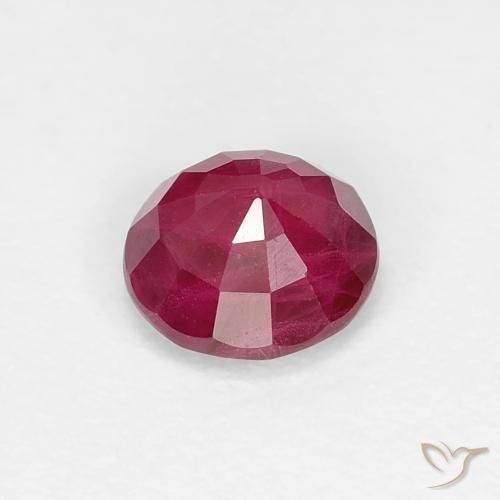 Ruby Gemstone in 5.3 mm Size for Sale, Ruby Stone in Medium Red Color