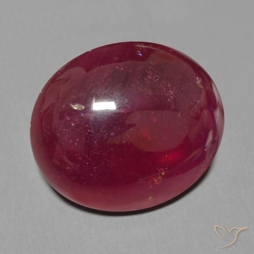 19.19 ct Red Ruby Stone, Natural Ruby in Oval Cabochon Shape for Sale