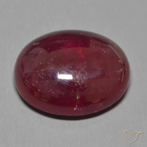 Ruby Gemstone in 17 x 14.6 mm Size for Sale, Ruby Stone in Deep Wine Red Color