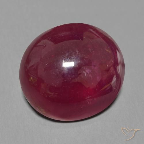 19.10 ct Red Ruby Stone, Natural Ruby in Oval Cabochon Shape for Sale