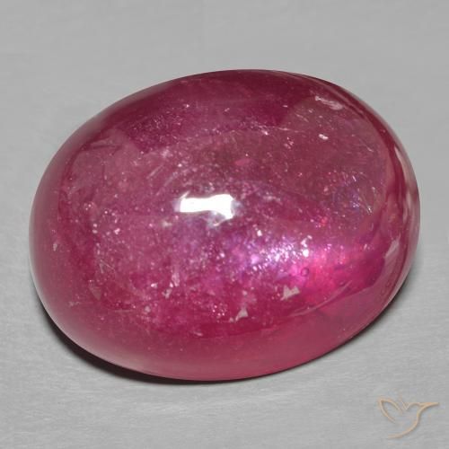 18.86 ct Red Ruby Stone, Natural Ruby in Oval Cabochon Shape for Sale