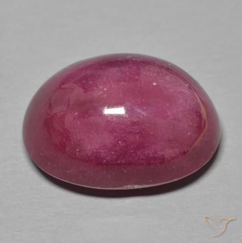 Ruby Gemstone in 16.8 x 12.6 mm Size for Sale, Ruby Stone in Deep Red Color