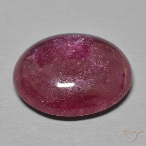 Ruby Gemstone in 16.7 x 13.7 mm Size for Sale, Ruby Stone in Deep Red Color