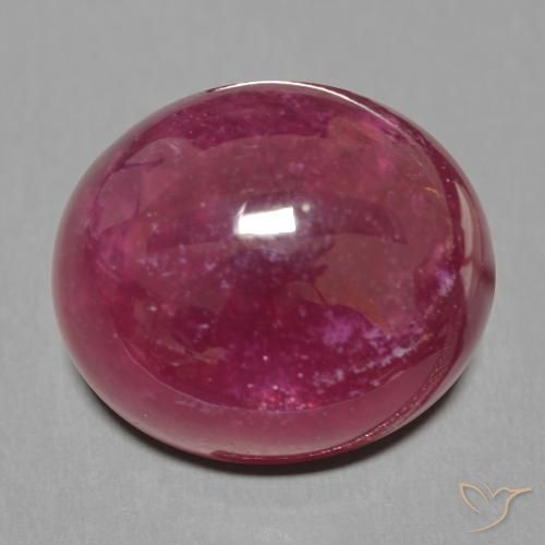 18.94 ct Red Ruby Stone, Natural Ruby in Oval Cabochon Shape for Sale