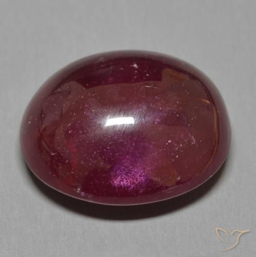 Ruby Gemstone in 15.9 x 13.6 mm Size for Sale, Ruby Stone in Deep Wine Red Color