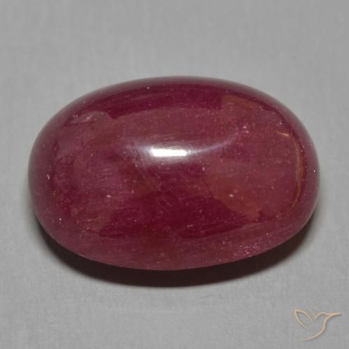 Ruby Gemstone in 16 x 12 mm (calibrated) Size for Sale, Ruby Stone in Dark Red Color