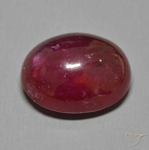 Ruby Gemstone in 17 x 13.6 mm Size for Sale, Ruby Stone in Deep Red Color