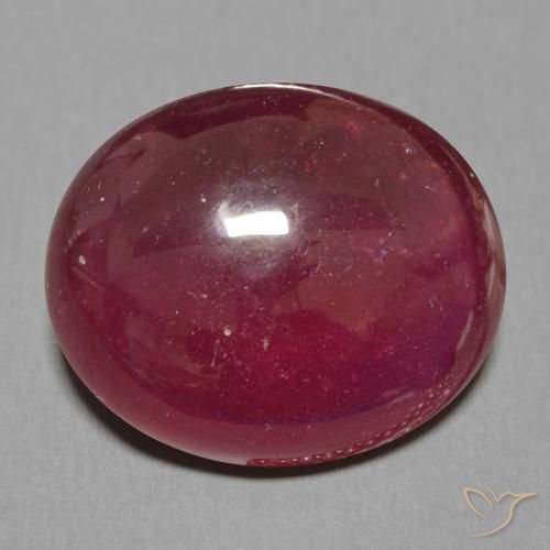 15.91ct Natural Deep Red Ruby, Oval, Translucent