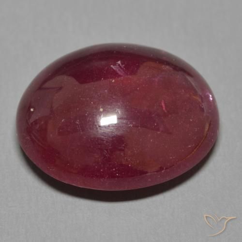 Ruby Gemstone in 16.4 x 13.9 mm Size for Sale, Ruby Stone in Deep Red Color