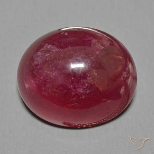 27.79 ct Red Ruby Stone, Natural Ruby in Oval Cabochon Shape for Sale