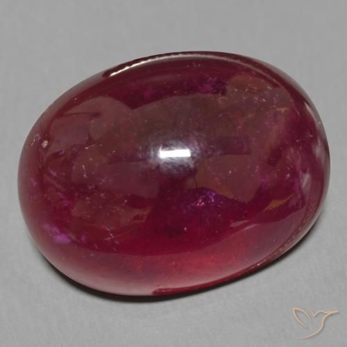 18.30 ct Red Ruby Stone, Natural Ruby in Oval Cabochon Shape for Sale