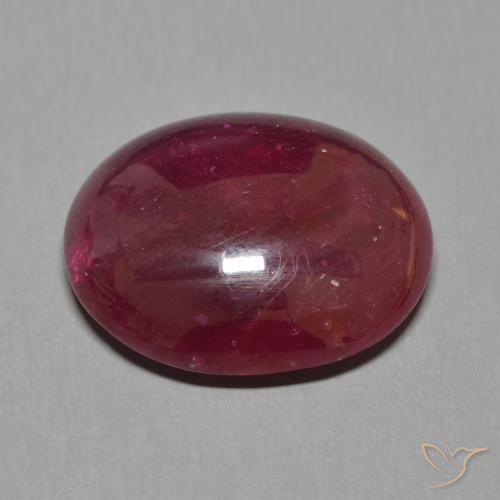 Ruby Gemstone in 18.1 x 15.2 mm Size for Sale, Ruby Stone in Deep Red Color