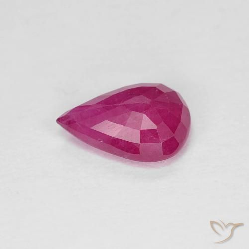 Ruby Gemstone in 7 x 5 mm (calibrated) Size for Sale, Ruby Stone in Medium Red Color