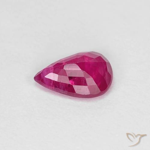 Ruby Gemstone in 7 x 5 mm (calibrated) Size for Sale, Ruby Stone in Pinkish Red Color