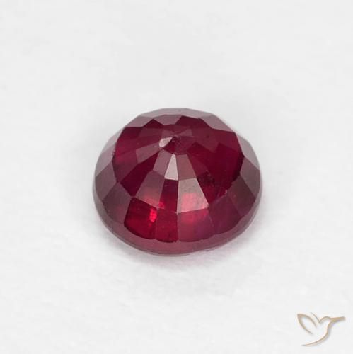 Ruby Gemstone in 4.2 mm Size for Sale, Ruby Stone in Wine Red Color