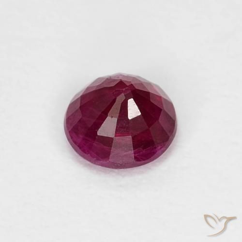 Ruby Gemstone in 4 mm (calibrated) Size for Sale, Ruby Stone in Deep Red Color
