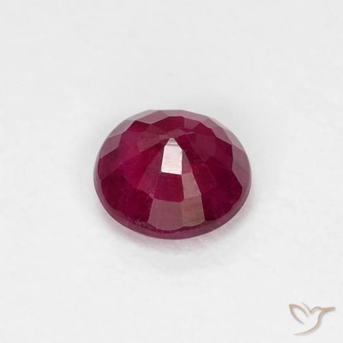 Ruby Gemstone in 4 mm (calibrated) Size for Sale, Ruby Stone in Deep Red Color