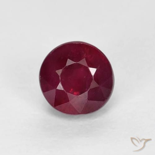 0.49ct Natural Wine Red Ruby, Round, VS-SI