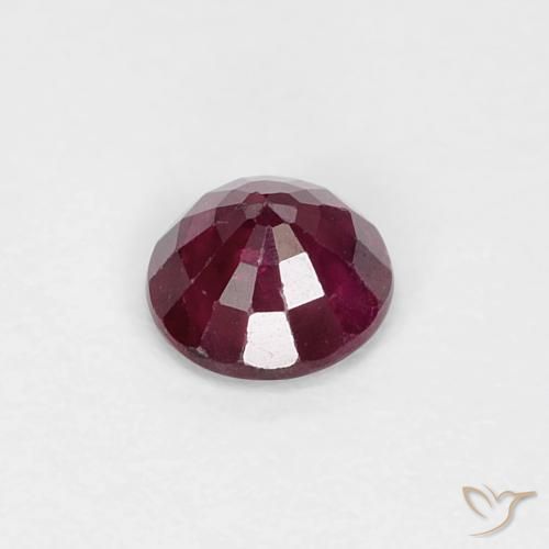 Ruby Gemstone in 4 mm (calibrated) Size for Sale, Ruby Stone in Deep Red Color