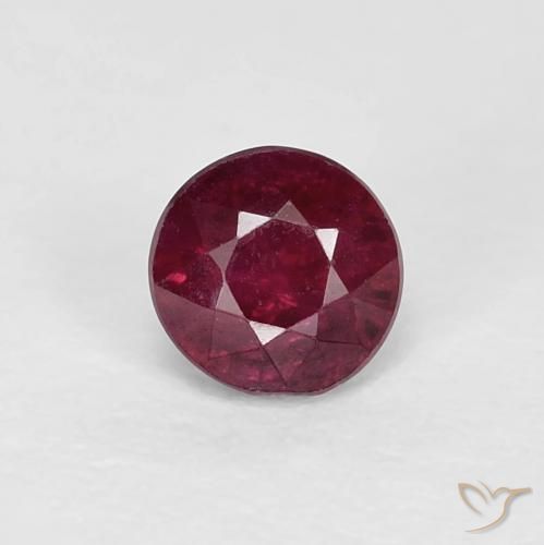 0.40ct Natural Wine Red Ruby, Round, VS-SI