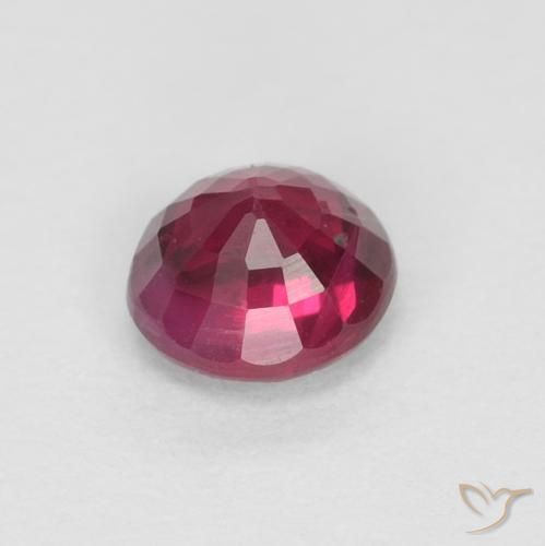 Ruby Gemstone in 4 mm (calibrated) Size for Sale, Ruby Stone in Dark Red Color