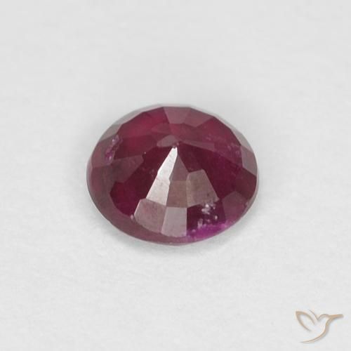 Ruby Gemstone in 4 mm (calibrated) Size for Sale, Ruby Stone in Dark Red Color