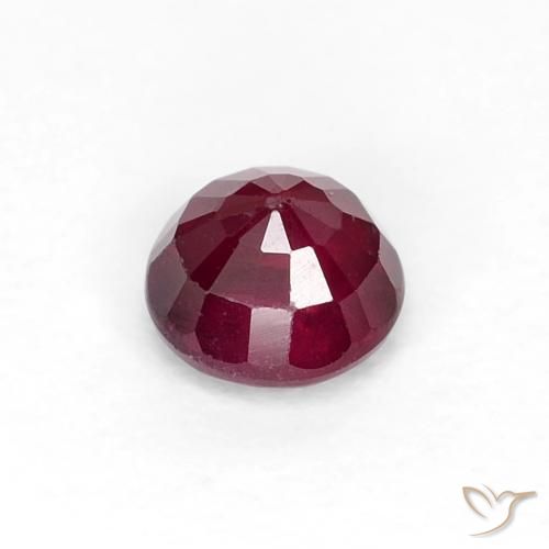 Ruby Gemstone in 4 mm (calibrated) Size for Sale, Ruby Stone in Deep Red Color