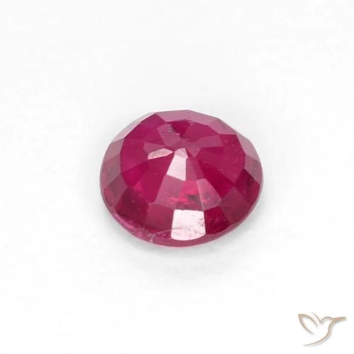 Ruby Gemstone in 4 mm (calibrated) Size for Sale, Ruby Stone in Deep Wine Red Color