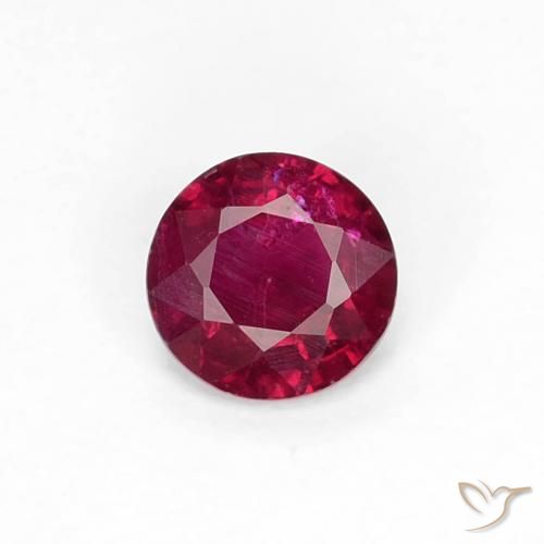 0.29ct Natural Deep Wine Red Ruby, Round, VS-SI