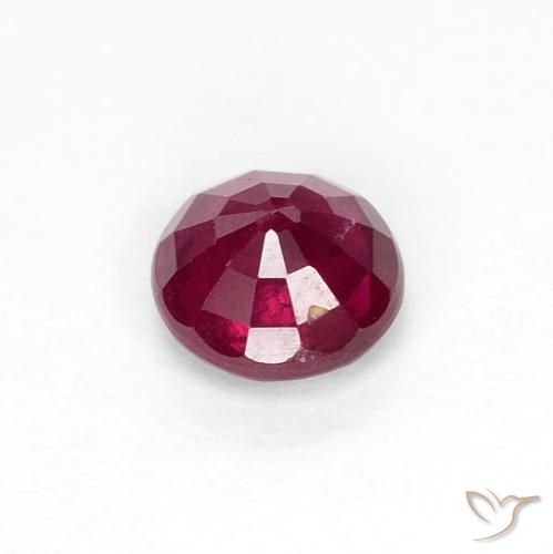 Ruby Gemstone in 4 mm (calibrated) Size for Sale, Ruby Stone in Deep Red Color