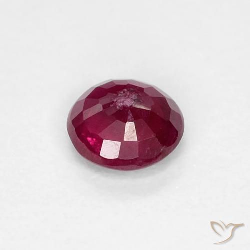 Ruby Gemstone in 4 mm (calibrated) Size for Sale, Ruby Stone in Deep Red Color