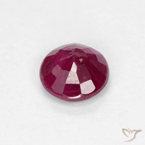 Ruby Gemstone in 4.2 mm Size for Sale, Ruby Stone in Deep Wine Red Color