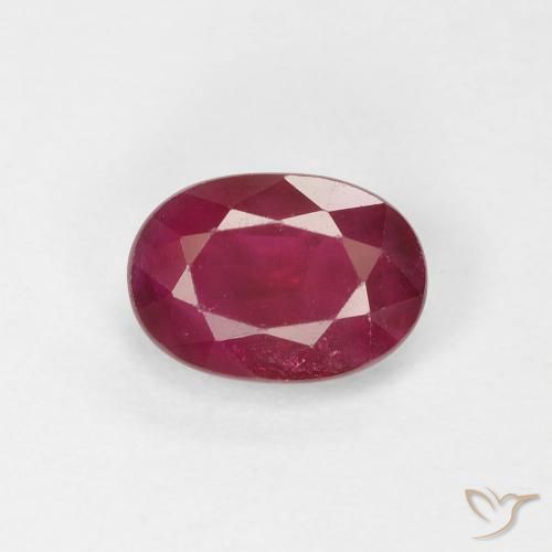 0.99ct Natural Wine Red Ruby, Oval, VS-SI