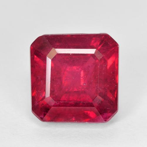 7,12 ct octagonschliff roter Rubin aus Madagaskar, Größe 10 x 9,9mm, natürlicher Edelstein, SI-I1 Reinheit, 1 Stück octagonschliff Rubin, Mohs-Härte von 9 Geeignet für den täglichen Gebrauch im Schmuck , Symbolisiert Leidenschaft und Energie, Photo A