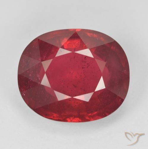 14.98ct Natural Medium Red Ruby, Oval, VS