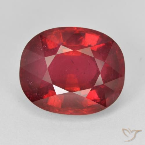 12.68ct Natural Intense Red Ruby, Oval, VS