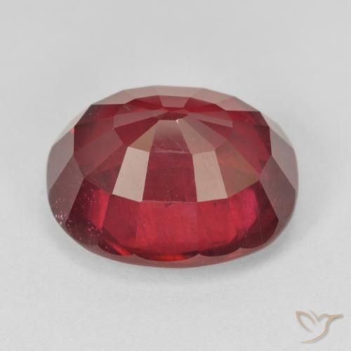 Ruby Gemstone in 14 x 12 mm (calibrated) Size for Sale, Ruby Stone in Intense Red Color
