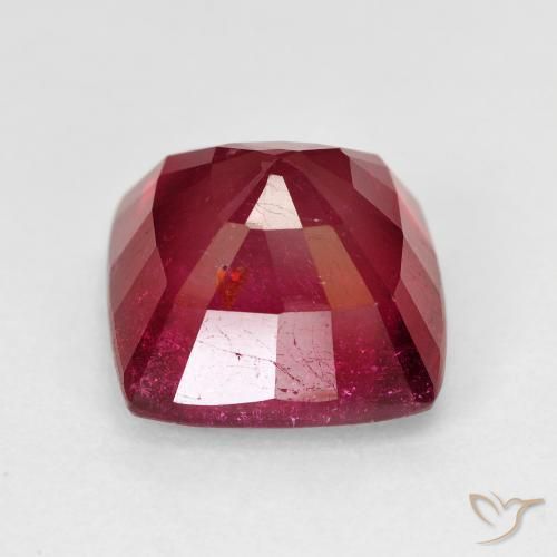 Ruby Gemstone in 10 x 10 mm (calibrated) Size for Sale, Ruby Stone in Dark Red Color