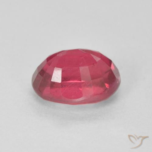 Ruby Gemstone in 8 x 6 mm (calibrated) Size for Sale, Ruby Stone in Jam Red Color